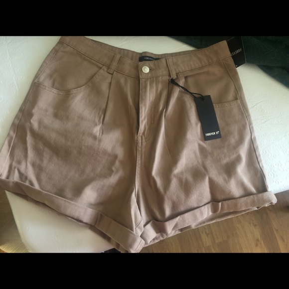 Forever 21 Tan Denim Short